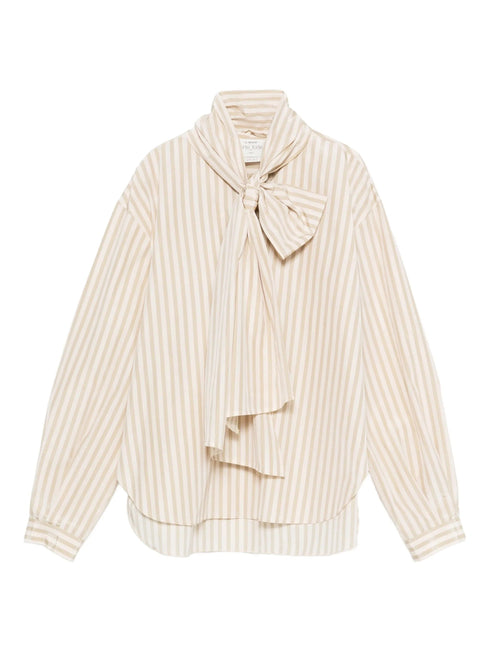 FORTE FORTE TIE NECK SHIRT